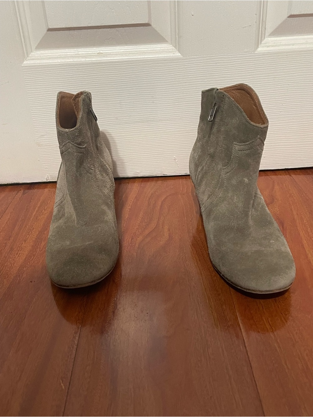 Isabel Marant Velvet Ankle Boots